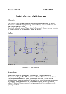 Dreieck -Rechteck -PWM Generator
