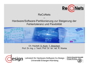 ReCoNets – Hardware/Software-Partitionierung zur Steigerung der