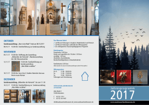 Jahresprogramm 2017 - Südsauerlandmuseum