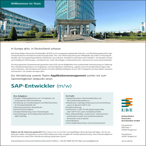SAP-Entwickler (m/w)