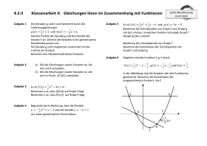 9.2.4 Klassenarbeit 4: Gleichungen lösen im Zusammenhang mit