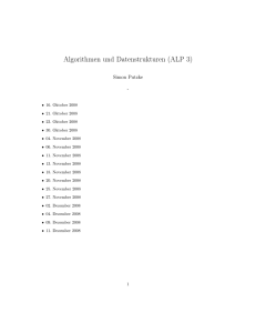 Algorithmen und Datenstrukturen (ALP 3)