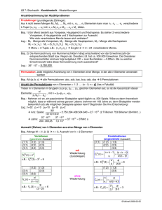 LB 7: Stochastik - Kombinatorik - meinelt