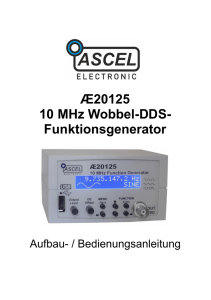 Æ20125 10 MHz Wobbel-DDS- Funktionsgenerator