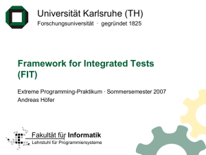 Framework for Integrated Tests (FIT)