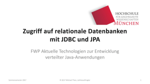 05 Zugriff auf relationale Datenbanken mit JDBC und JPA