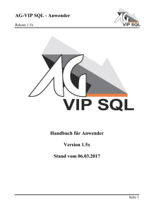 AG-VIP SQL - Anwender Handbuch für