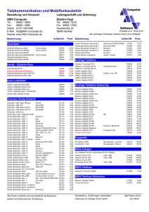 Preise Telekommunikation - AMV