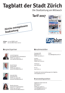 Tarif 2017 - Tagblatt der Stadt Zürich