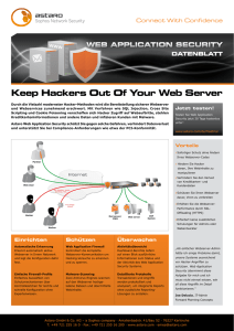 Keep Hackers out of your Web Server