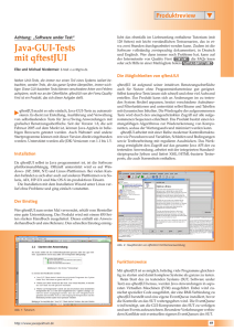 Java-GUI-Tests mit qftestJUI - Quality First Software GmbH