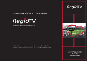 RegioTV - Innovationswerkstatt
