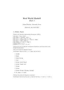 Real World Haskell Blatt 3