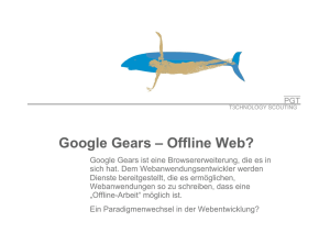 Google Gears – Offline Web