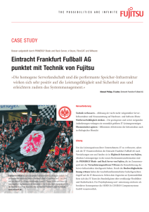 Eintracht Frankfurt Fußball AG punktet mit Technik von Fujitsu