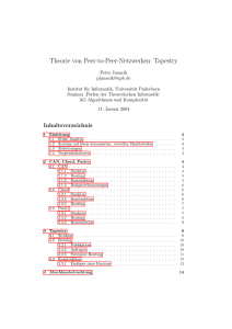 Theorie von Peer-to-Peer-Netzwerken: Tapestry