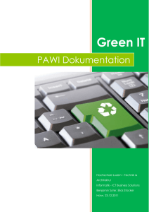 Green IT - Enterprise Lab