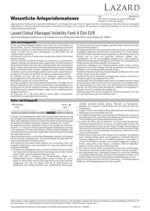 KIID report - Lazard Asset Management