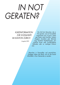 In Not geraten (Kurzinformation zur Sozialhilfe im