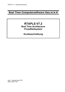 RTAPLS 7.2 - Systembeschreibung