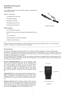 Schalldruckmessgerät - Über Vernier Deutschland