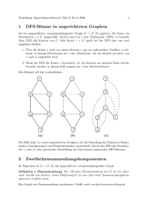 1 DFS-Bäume in ungerichteten Graphen 2