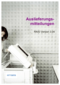 RAIS Release Notes 3.04 Deutsch