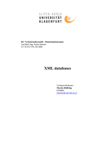 XML databases