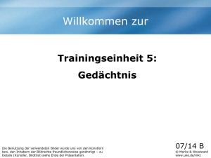 5. Trainingseinheit B (Gedaechtnis)