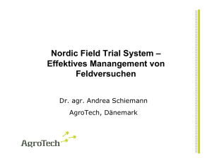 Nordic Field Trial System – Effektives