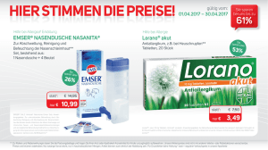 Hier stimmen die Preise! - Hirsch Apotheke Wuppertal