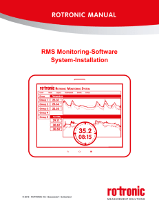 RMS Software: System-Installation