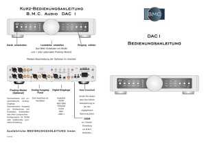 BMC DAC1 - BMC Audio