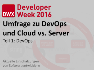 Umfrage zu DevOps und Cloud vs. Server