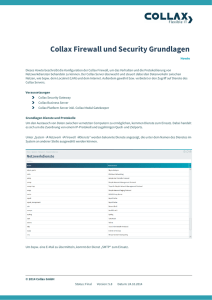 Collax Firewall und Security Grundlagen Howto