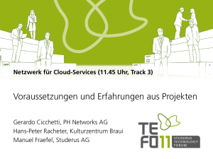 Netzwerk für Cloud-Services