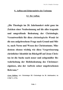 „Die Theologie im 20. Jahrhundert steht ganz im Zeichen einer