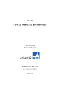 Formale Methoden der Informatik