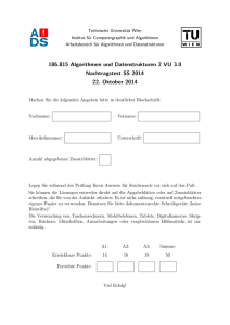 186.815 Algorithmen und Datenstrukturen 2 VU 3.0 Nachtragstest