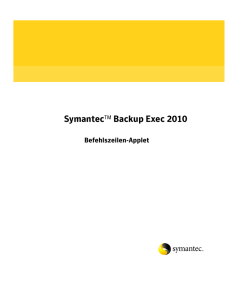 SymantecTM Backup Exec 2010