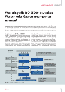 Was bringt die ISO 55000 deutschen Wasser