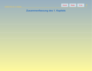 1 Zusammenfassung des 1. Kapitels