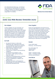 Junior Java-Web-Berater/-Entwickler (m/w) - Hochschule Neu-Ulm