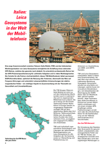 Italien: Leica Geosystems in der Welt der Mobil