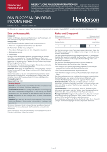 PAN EUROPEAN DIVIDEND INCOME FUND