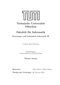 Ausarbeitung - Technische Universität München