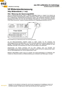 VII Widerstandsmessung