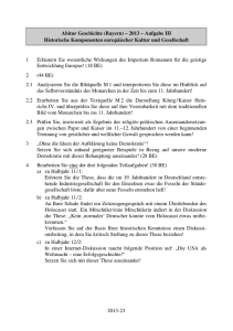 2013-23 Abitur Geschichte (Bayern) – 2013 – Aufgabe III Historische