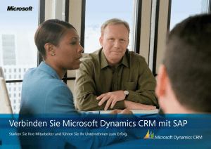 Verbinden Sie Microsoft Dynamics CRM mit SAP