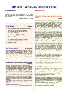 urz 07/08 – aktuelles, tipps und tricks - URZ Heidelberg